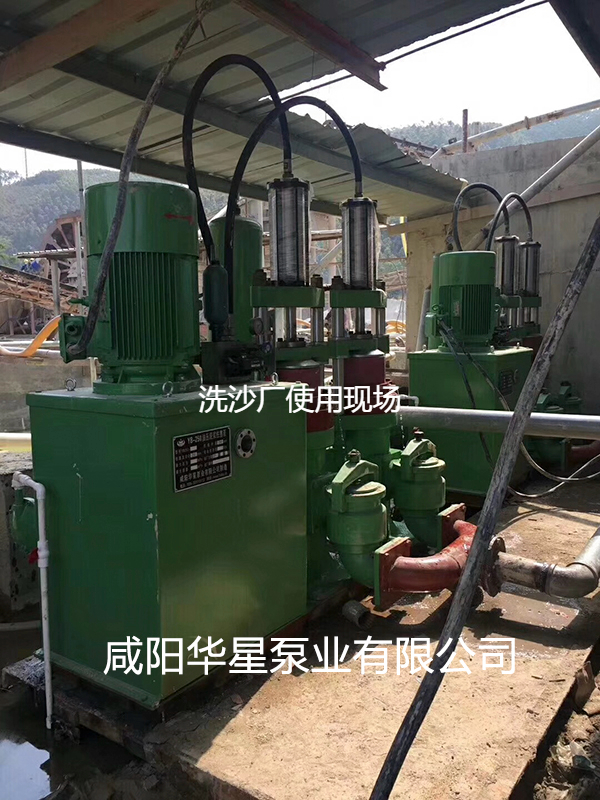 洗沙場使用華星YBH300-60陶瓷柱塞泥漿泵現(xiàn)場-客戶案例-02